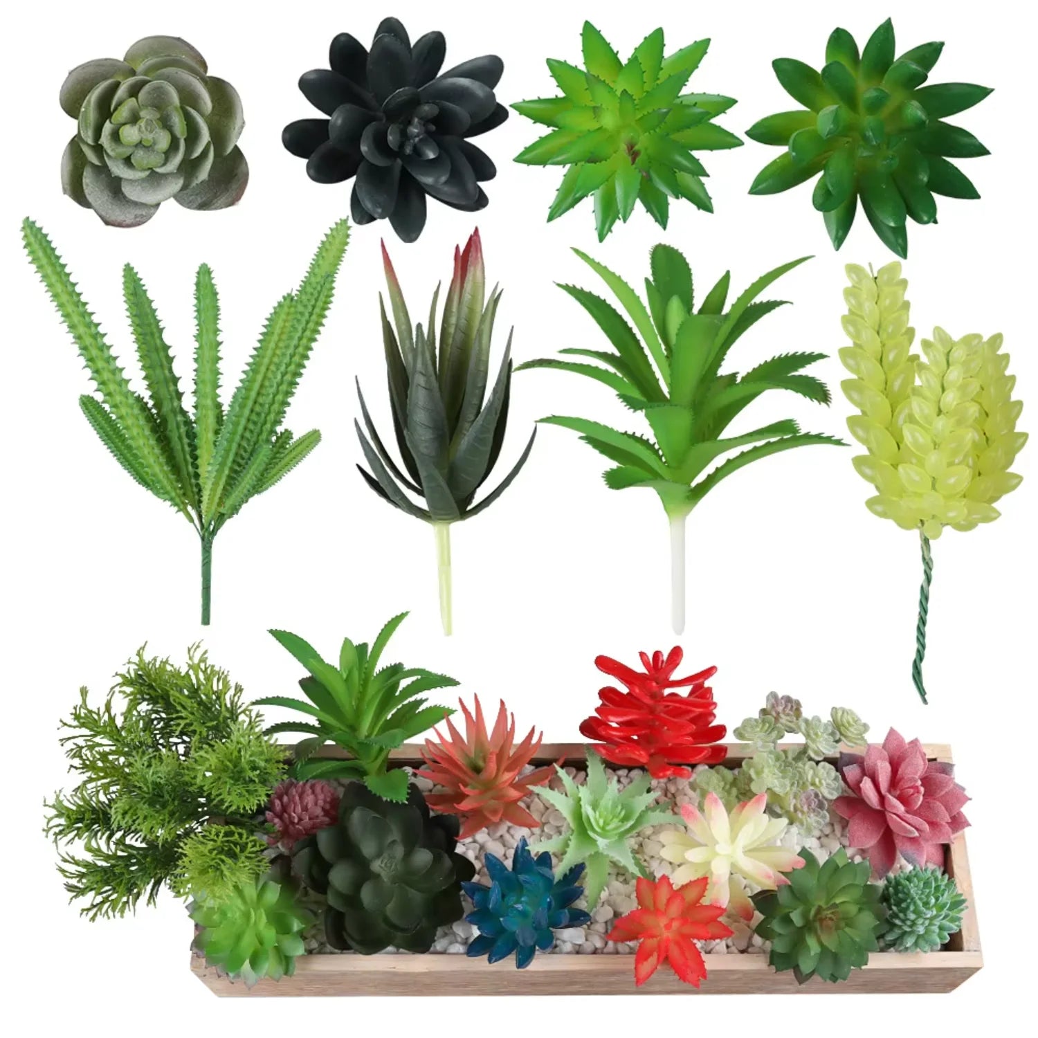Small Real Touch Bonsai Succulent Decor