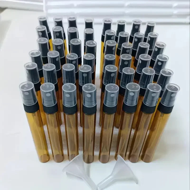 48pcs 10ml Clear Glass Perfume Bottles
