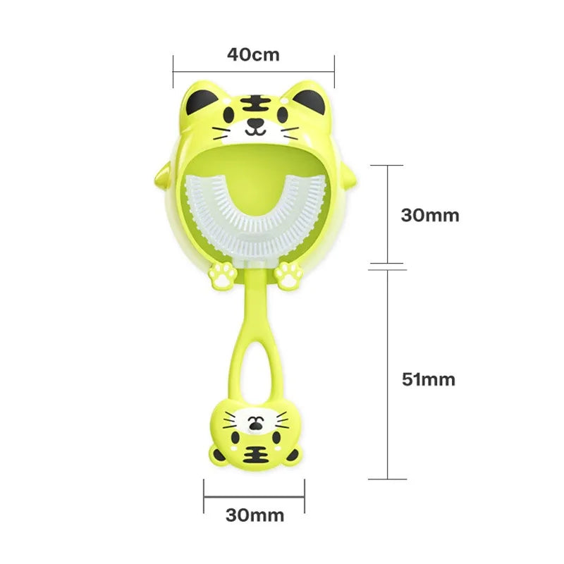 Cartoon Frog U-Shape Kids Toothbrush
