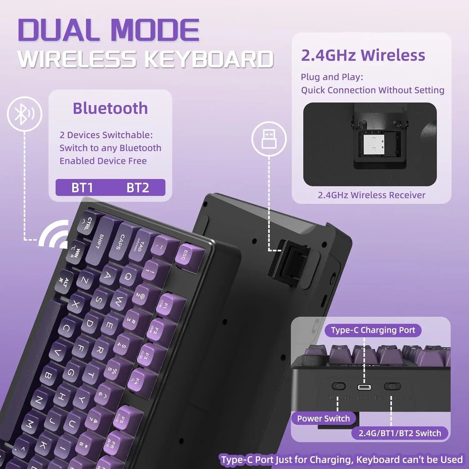 MAMBASNAKE x FREEWOLF M96 Wireless KB