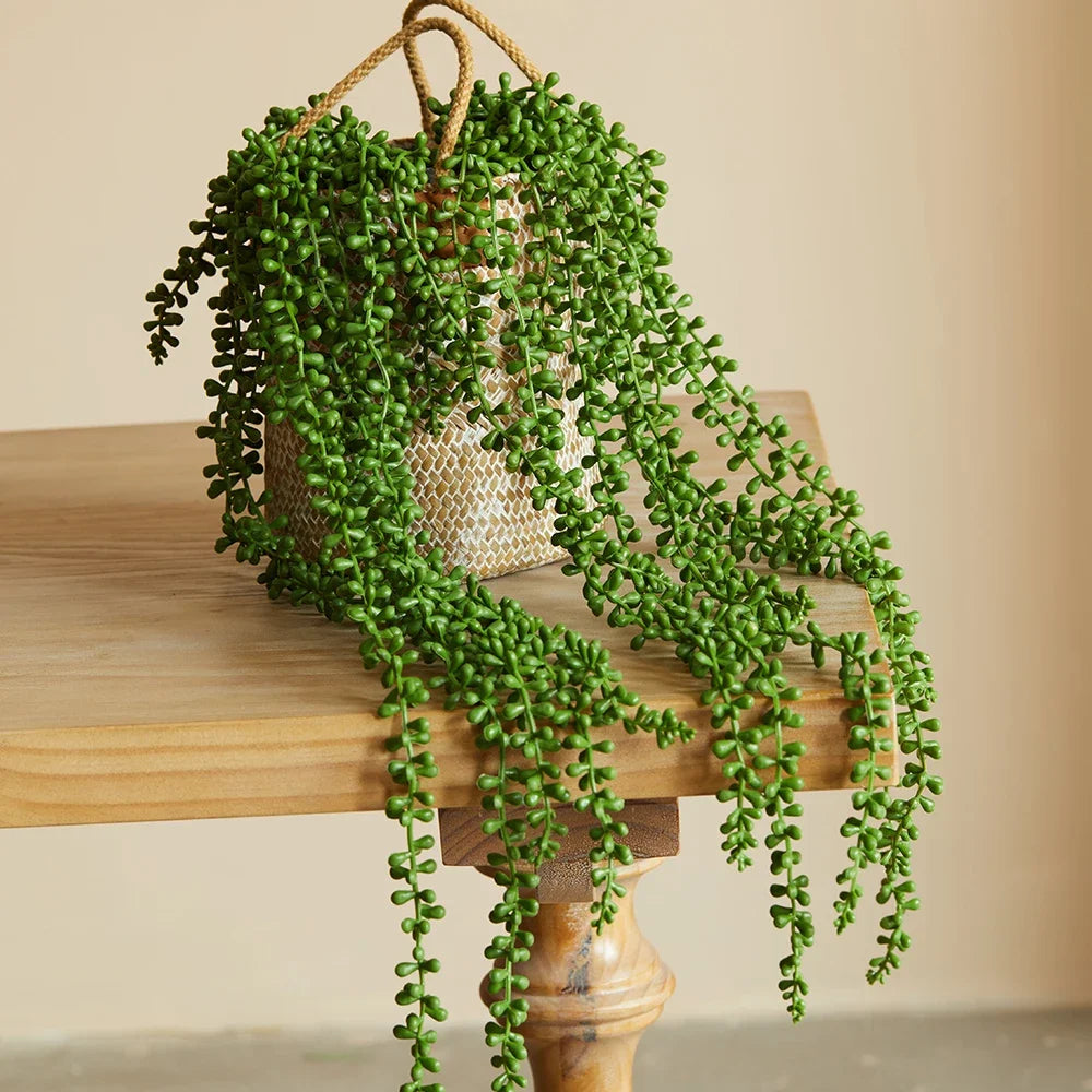 Hanging Faux Succulent Vine for Wall Decor