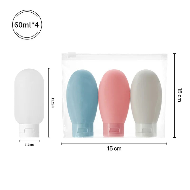 4pcs Travel Refillable Bottle Set