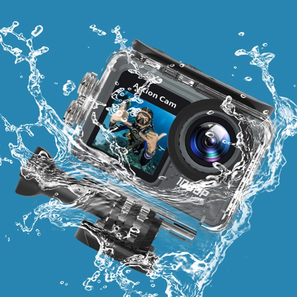 Dual Screen Sport Cam – 1080P Wide Angle