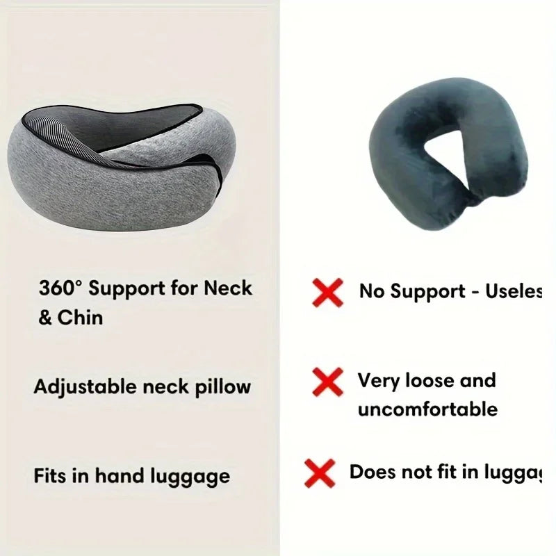 U-förmiges Memory Foam-Reisekissen