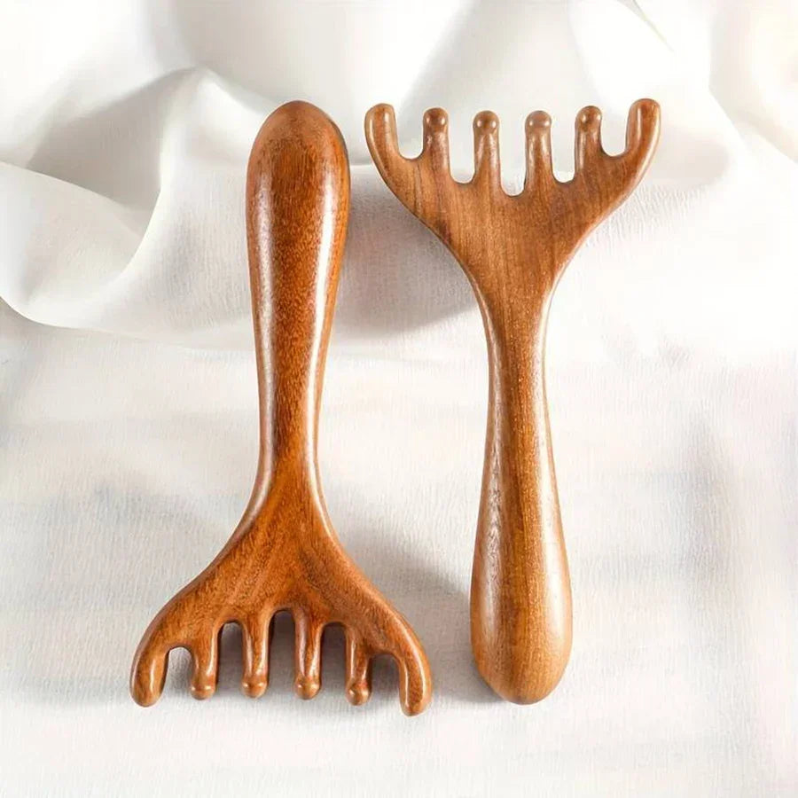 Sandalwood Meridian Scalp Massager Comb