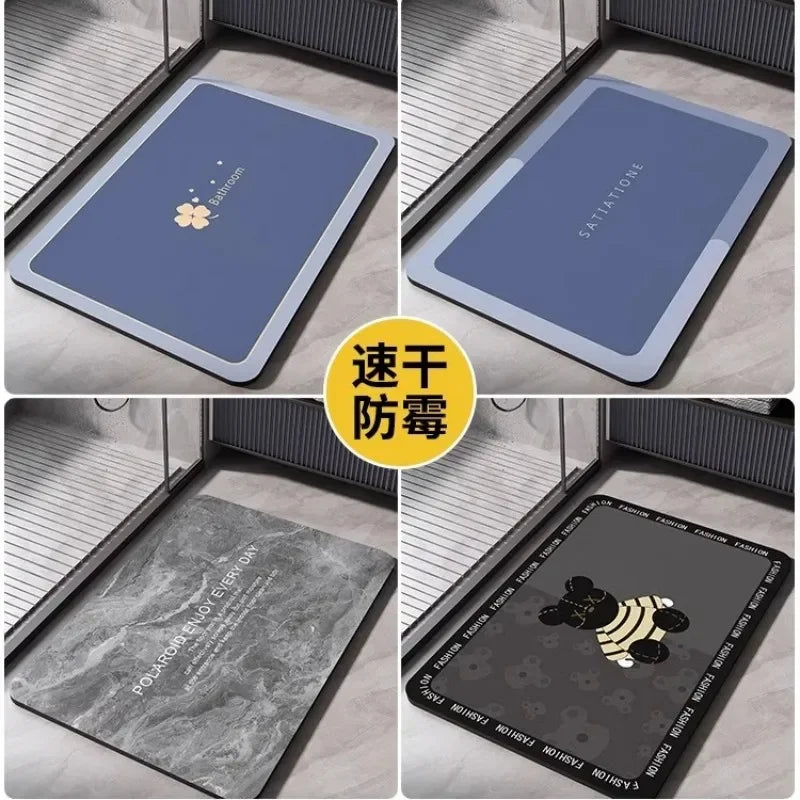 Quick-Dry Absorbent Bathroom Floor Mat