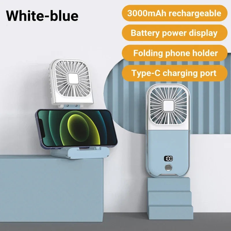 Tragbarer Mini-USB-Hals- und Handventilator 3000 mAh