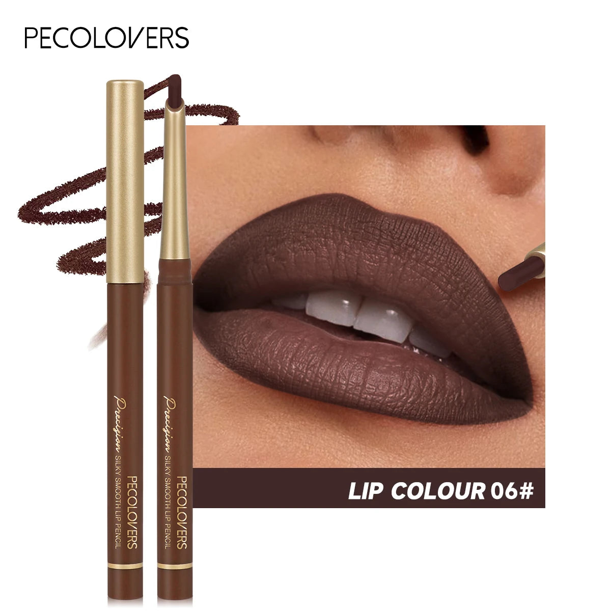 Mattes 6-Farben-Lipliner-Stift-Set