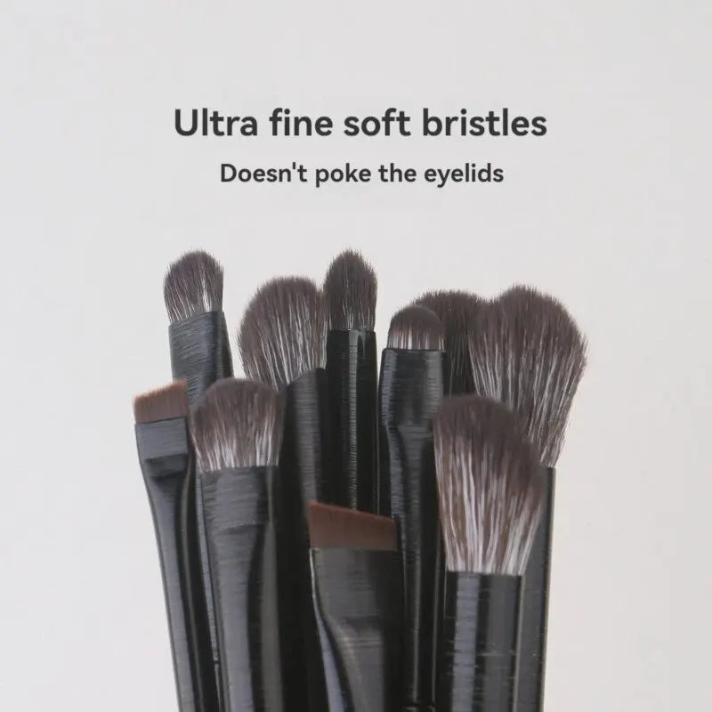 Soft Bristle Eyeshadow Brush Set 10pcs