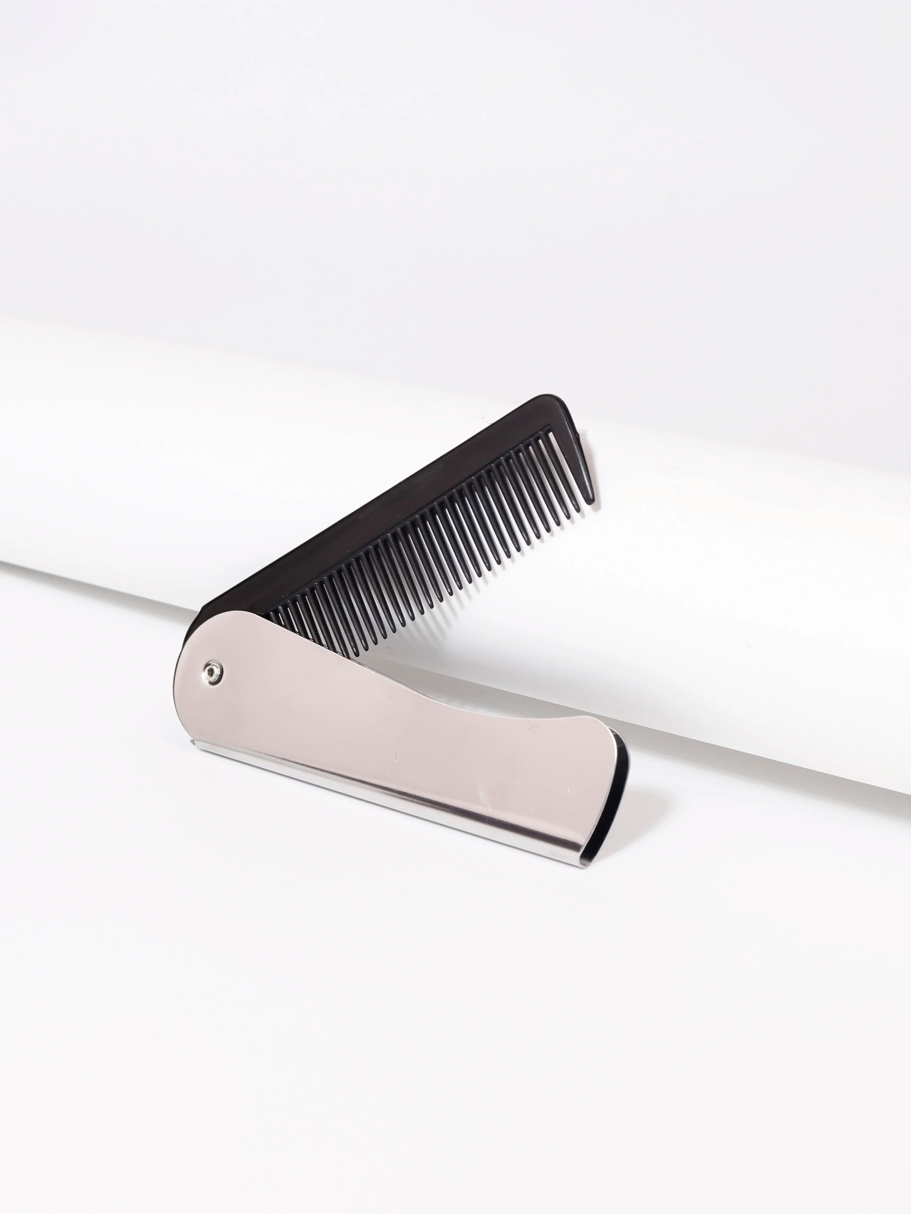Men's Folding Beard Comb – Steel