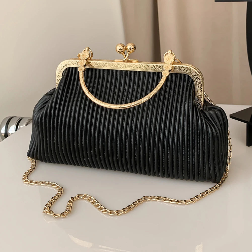 Ladies PU Leather Chain Messenger Bag
