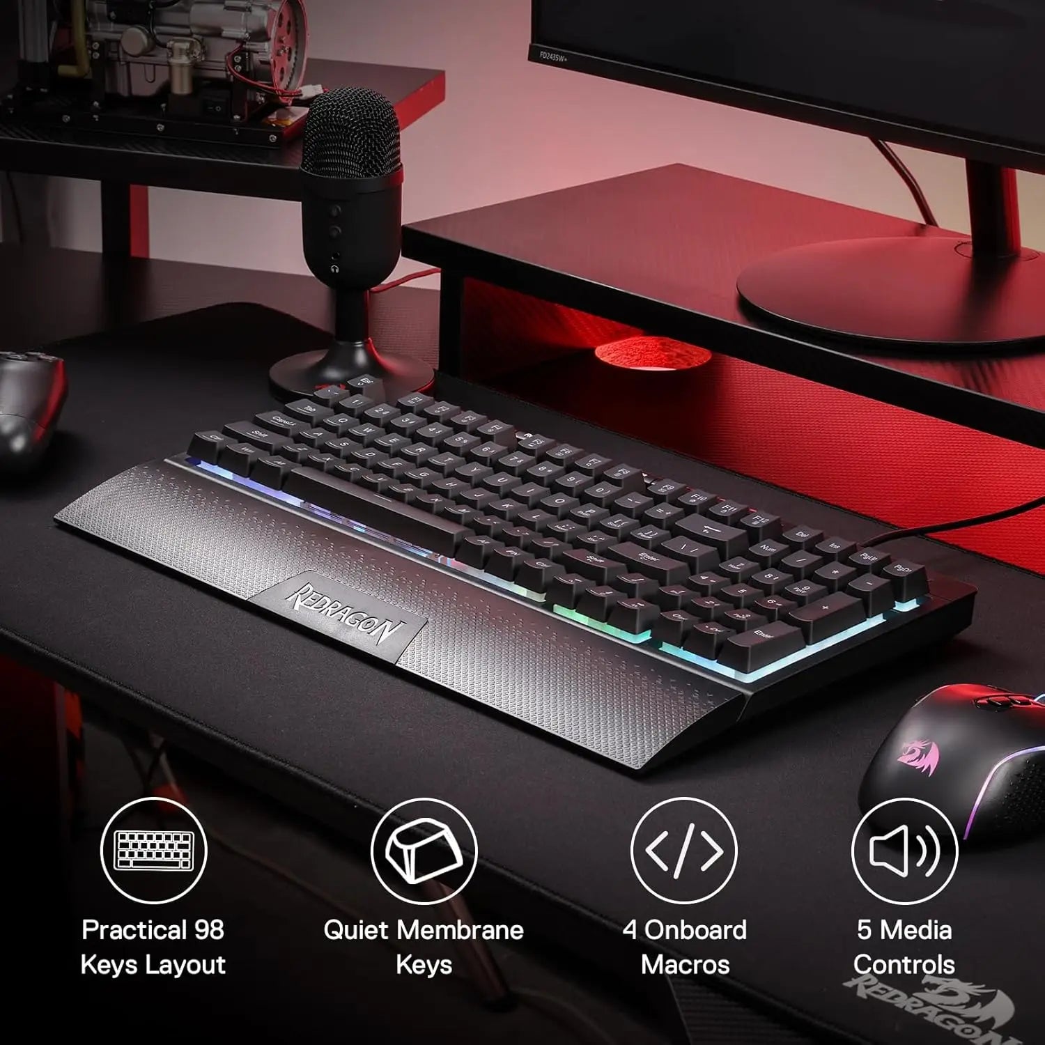 Redragon K515 Shiva RGB-Gaming-Tastatur