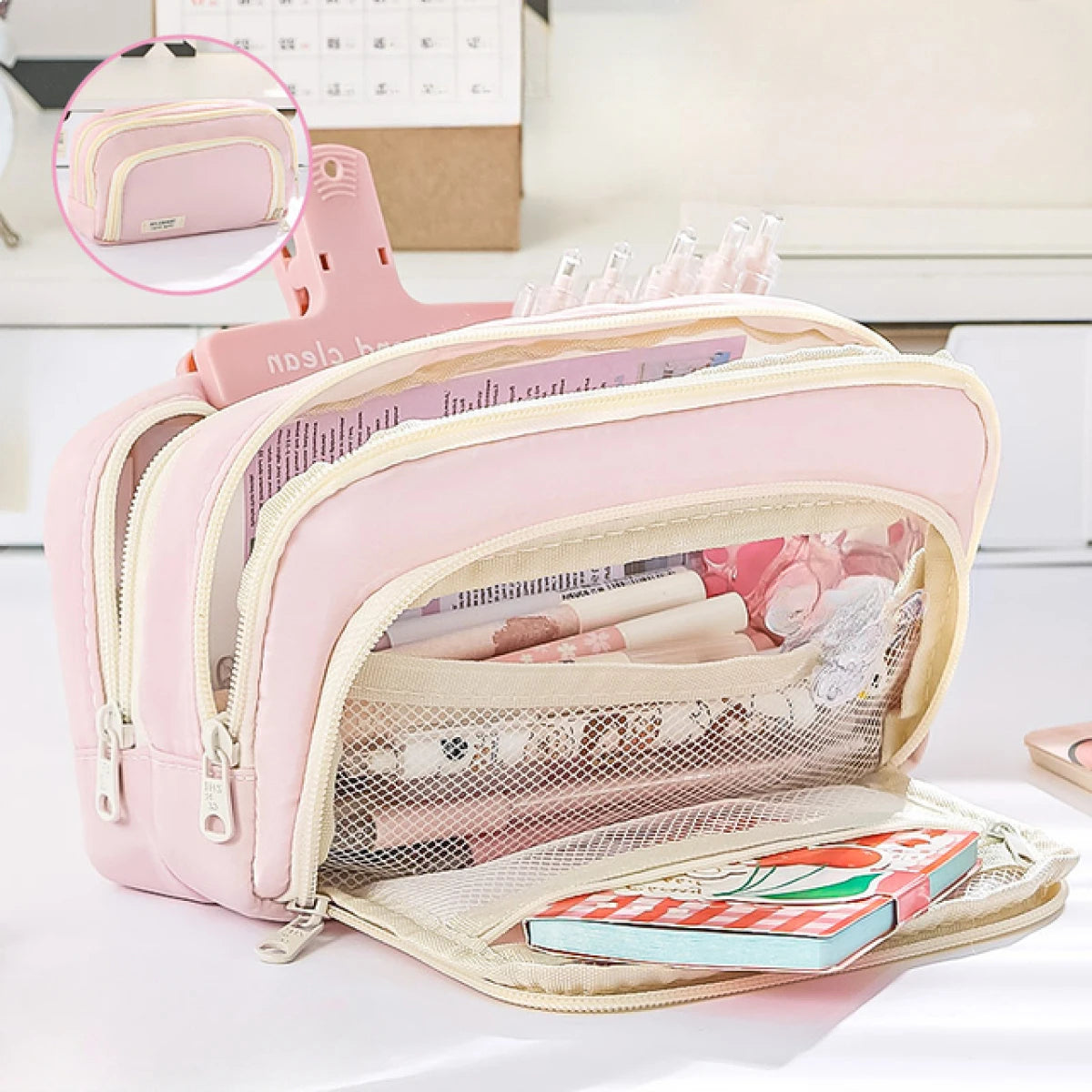 Large Capacity Pencil Case Pouch Bag
