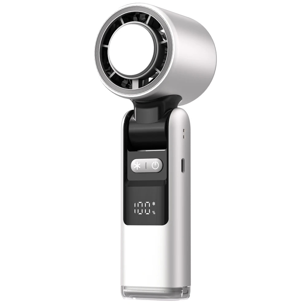 Ultra-Portable Handheld Fan with Display