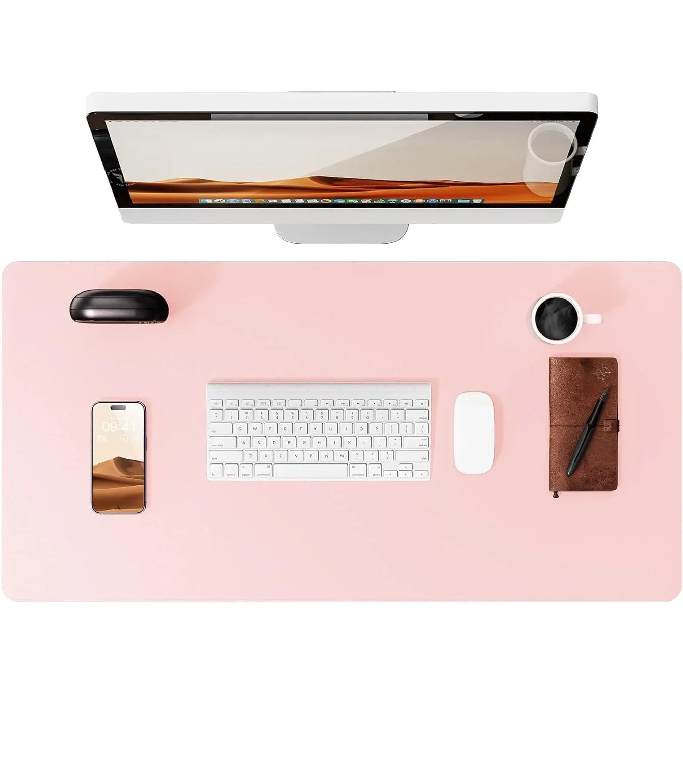 FTVAE Leather Large Desk Mat Protector