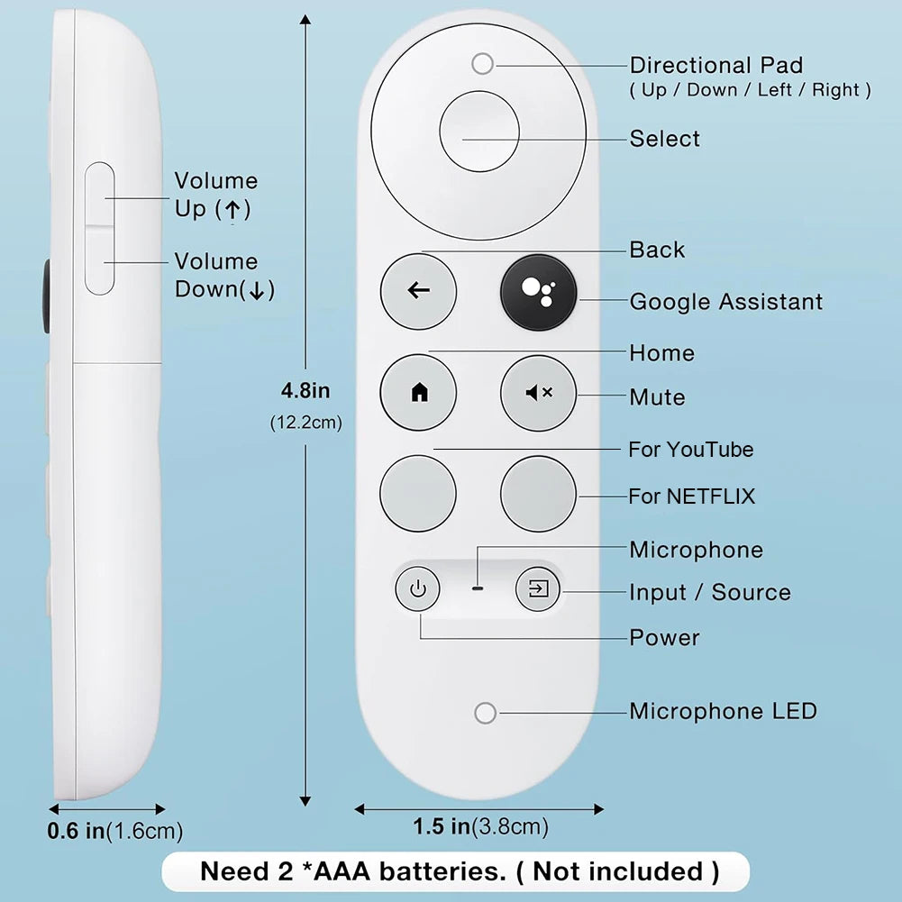 G9N9N Bluetooth Voice Remote for Google TV