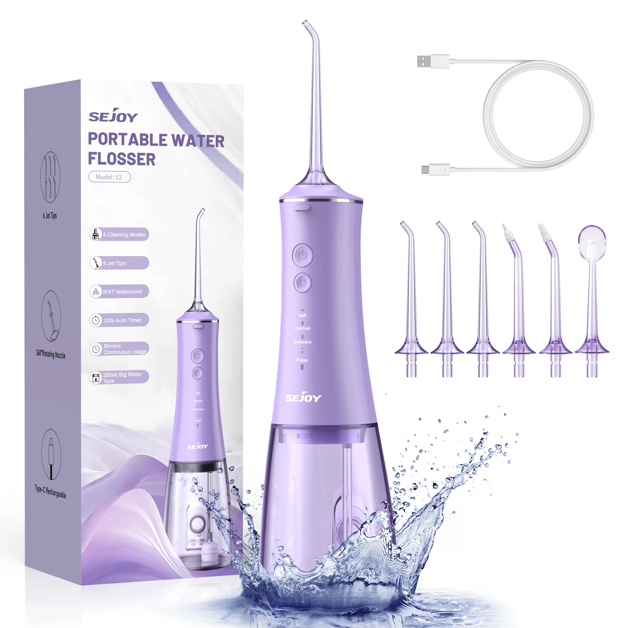 Sejoy Magnetic Rechargeable Water Flosser