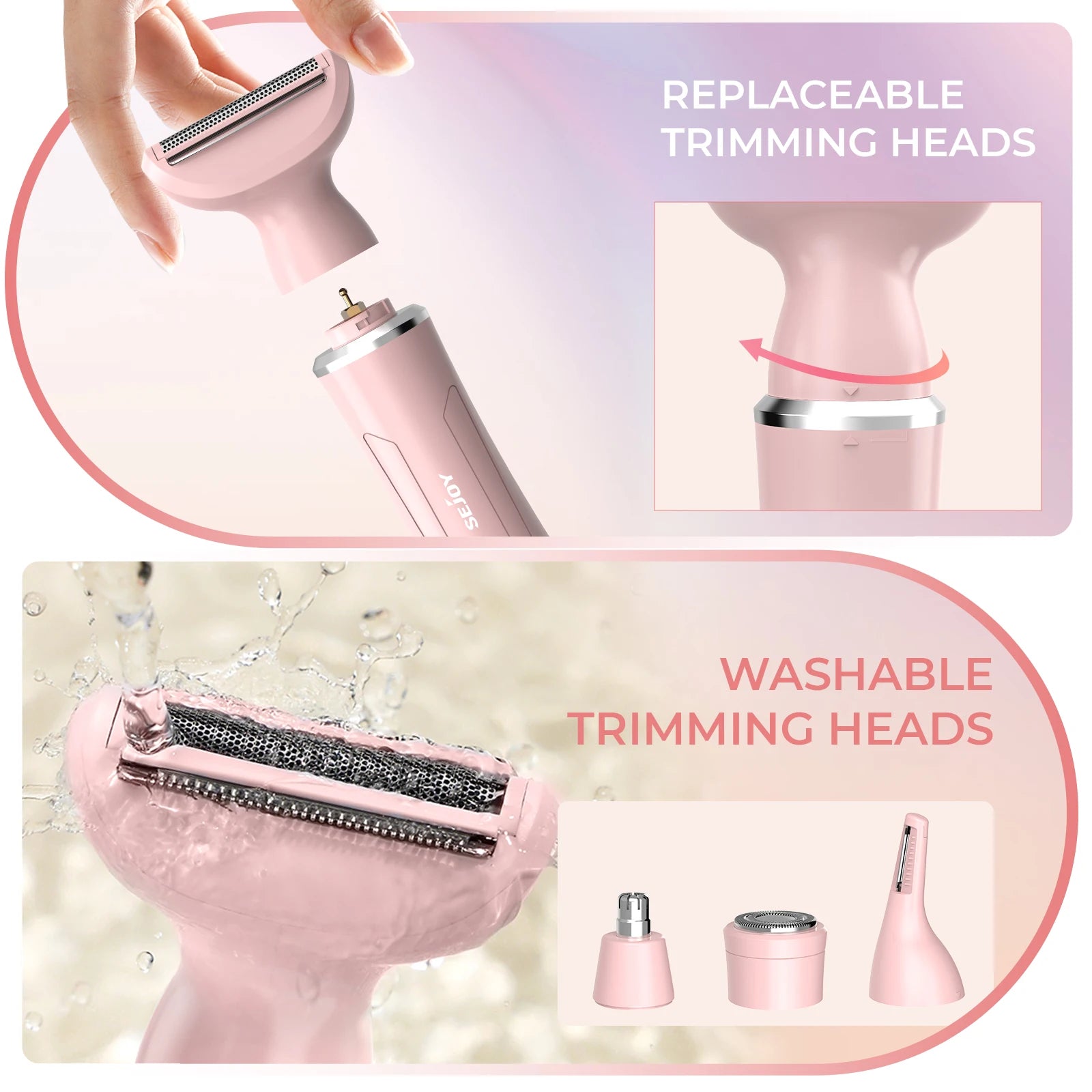 Sejoy 4-in-1 Electric Lady Shaver