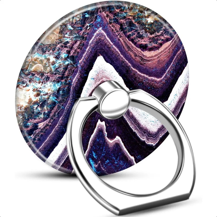 Purple Marble Ring Phone Holder Stand