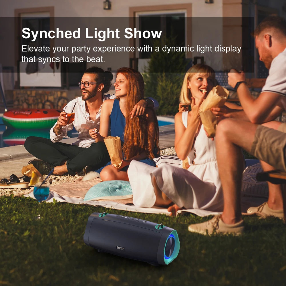 DOSS 70W Tragbarer Bluetooth-Lautsprecher Wasserdicht