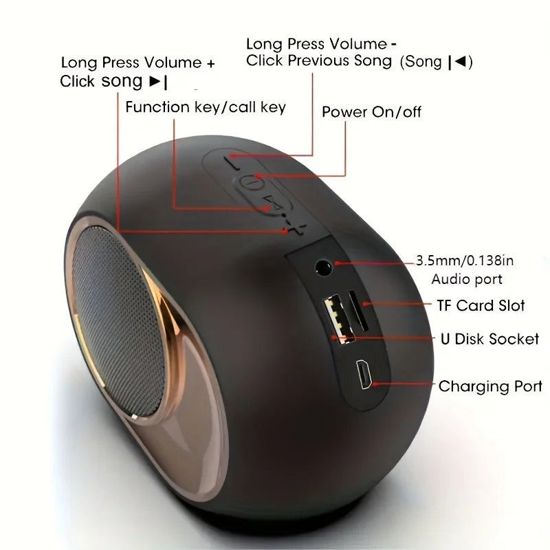 Tragbarer wasserdichter TWS-Bluetooth-Lautsprecher