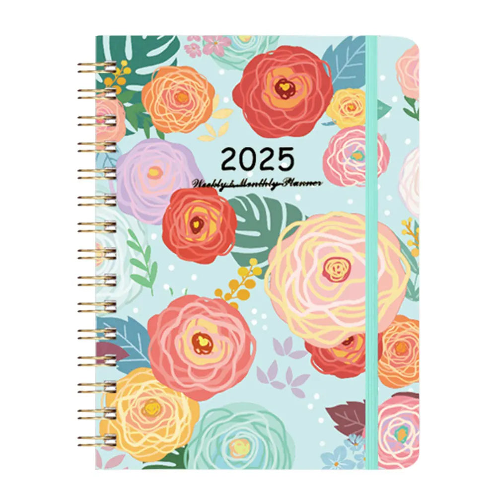 2025 A5 Monthly Weekly Planner Notebook