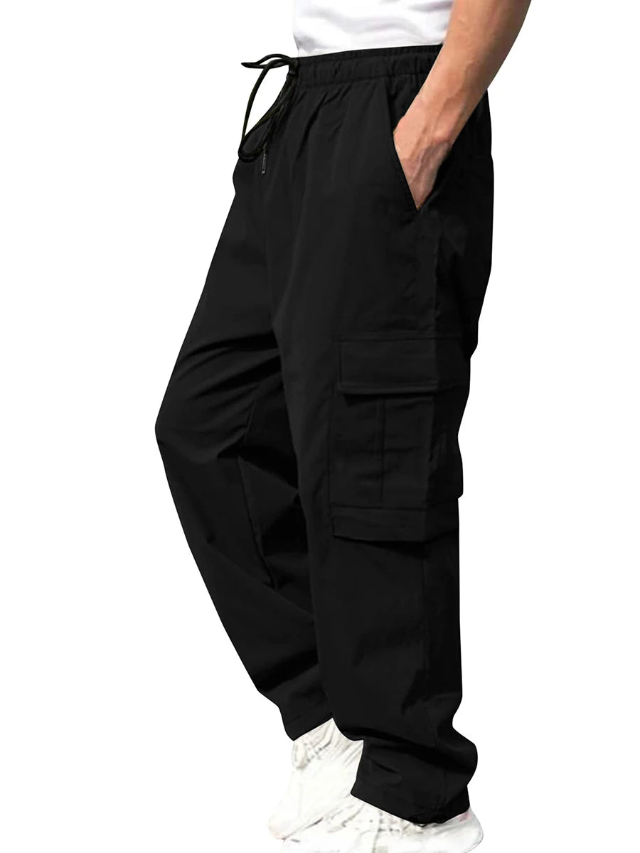 Lockere Cargohose mit Kordelzug für Herren