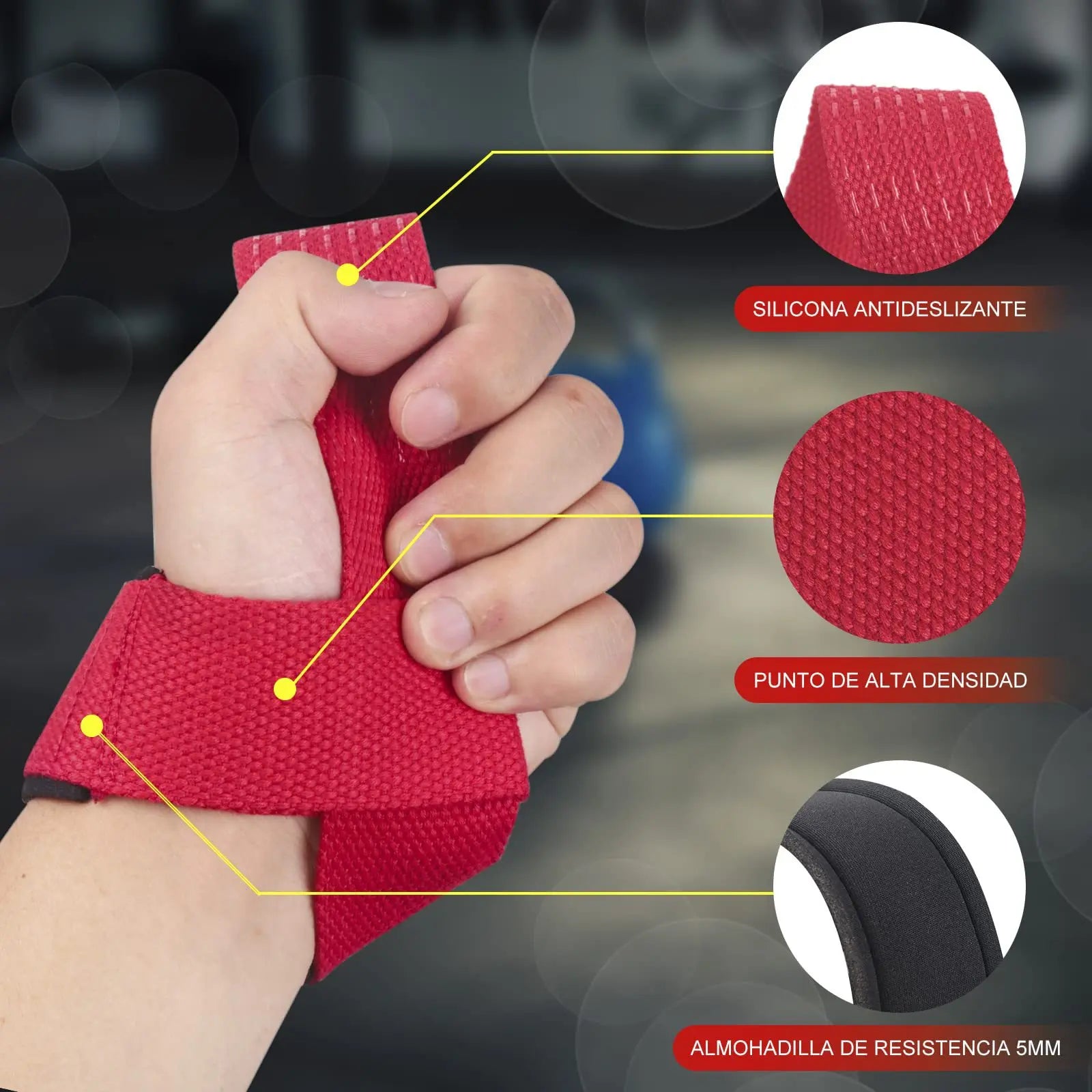 Adjustable Weightlifting Wrist Straps
