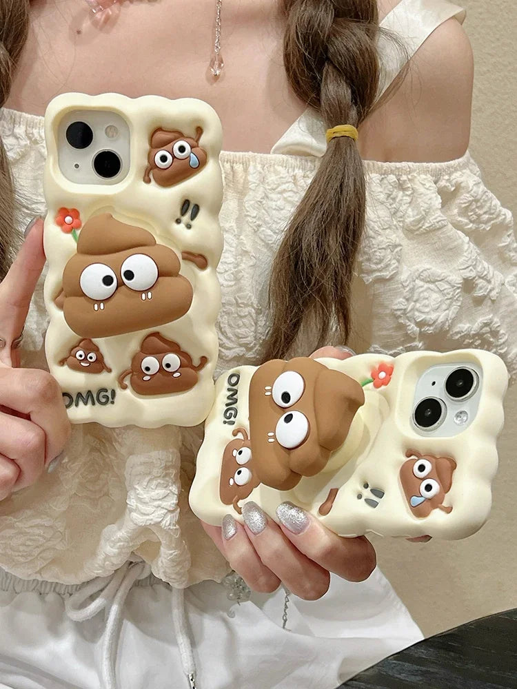 Funny Red Flower Foldable iPhone Case