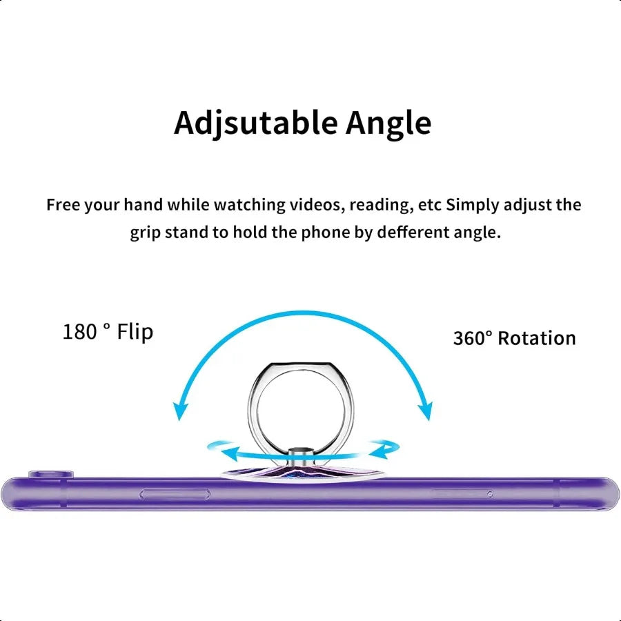 Purple Marble Ring Phone Holder Stand