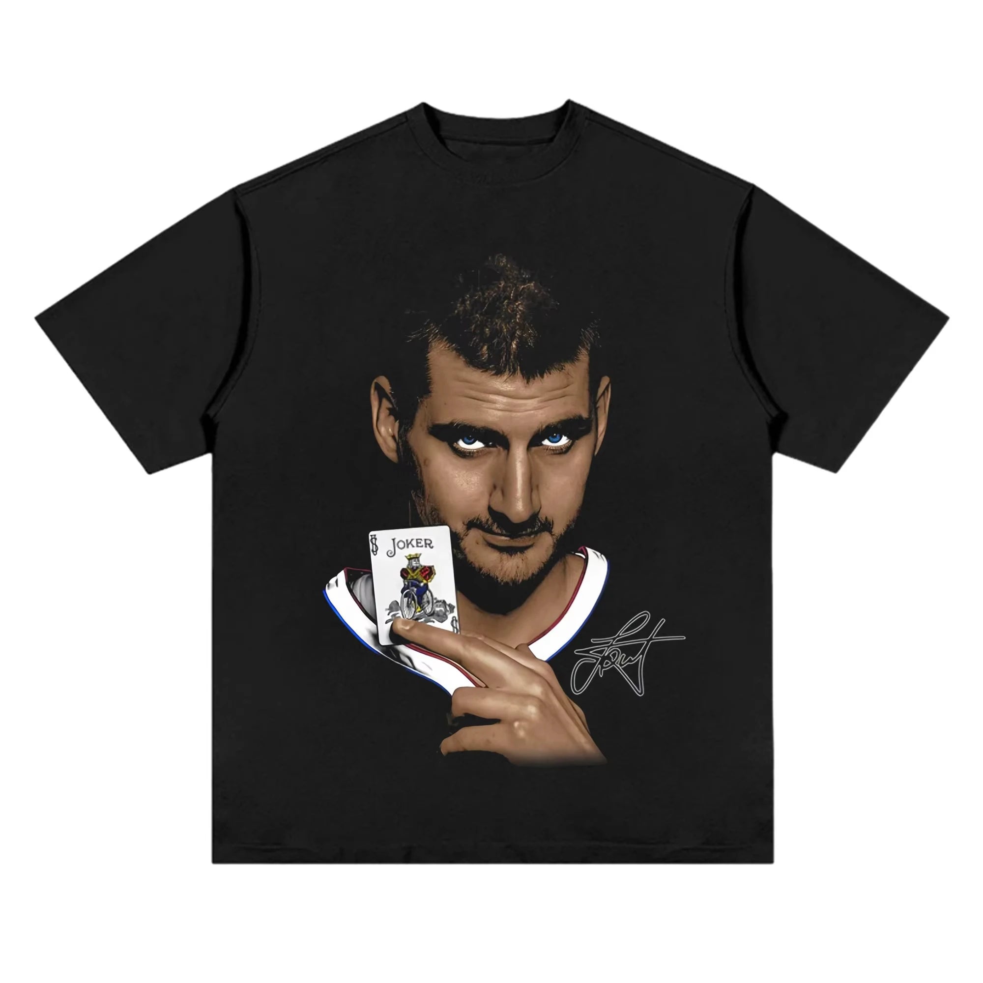 Baumwoll-T-Shirt mit Basketball-Star-Print