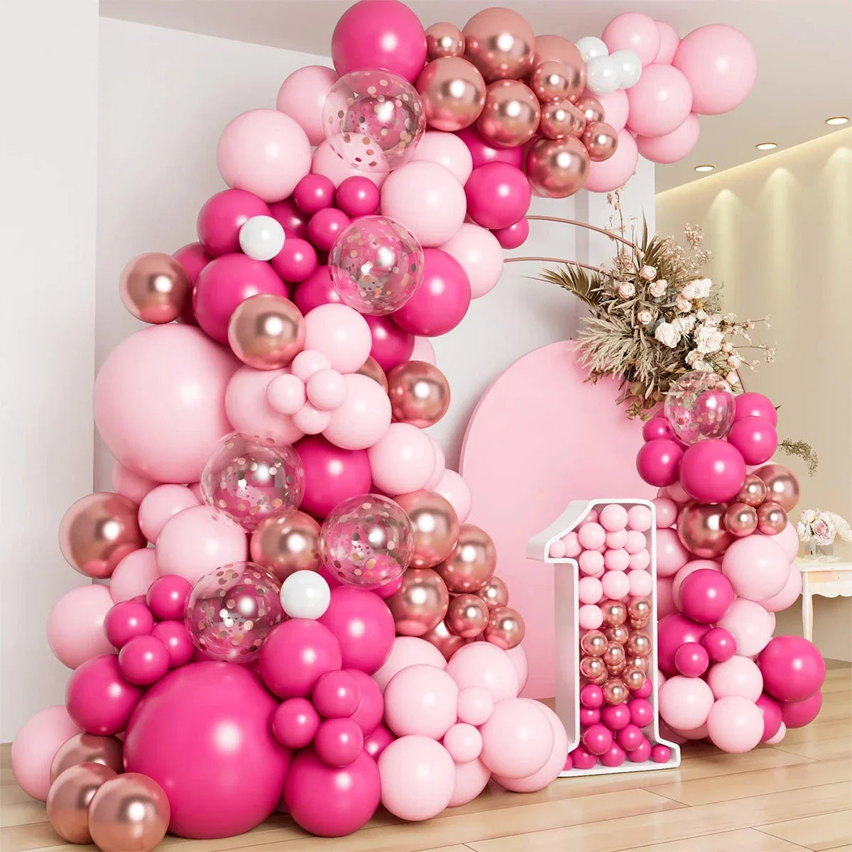 Retro Pink Pastel Macaron Balloon Kit