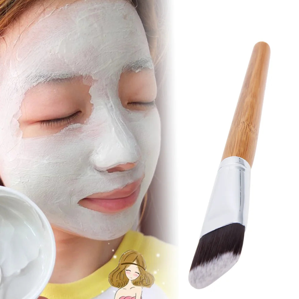 Washable Foundation Brush with Bamboo Handle