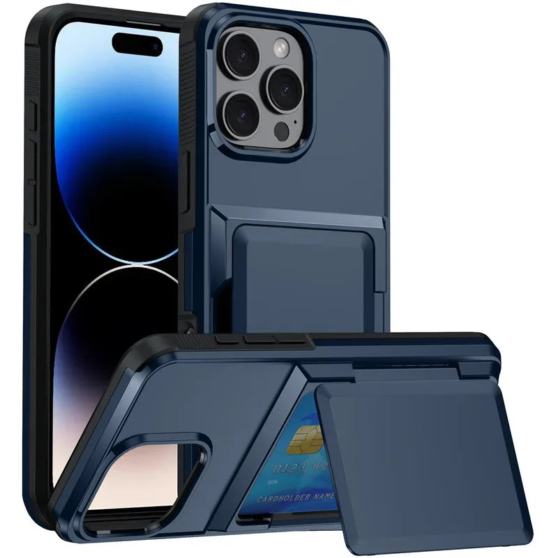 Card Wallet Flip Stand iPhone Case