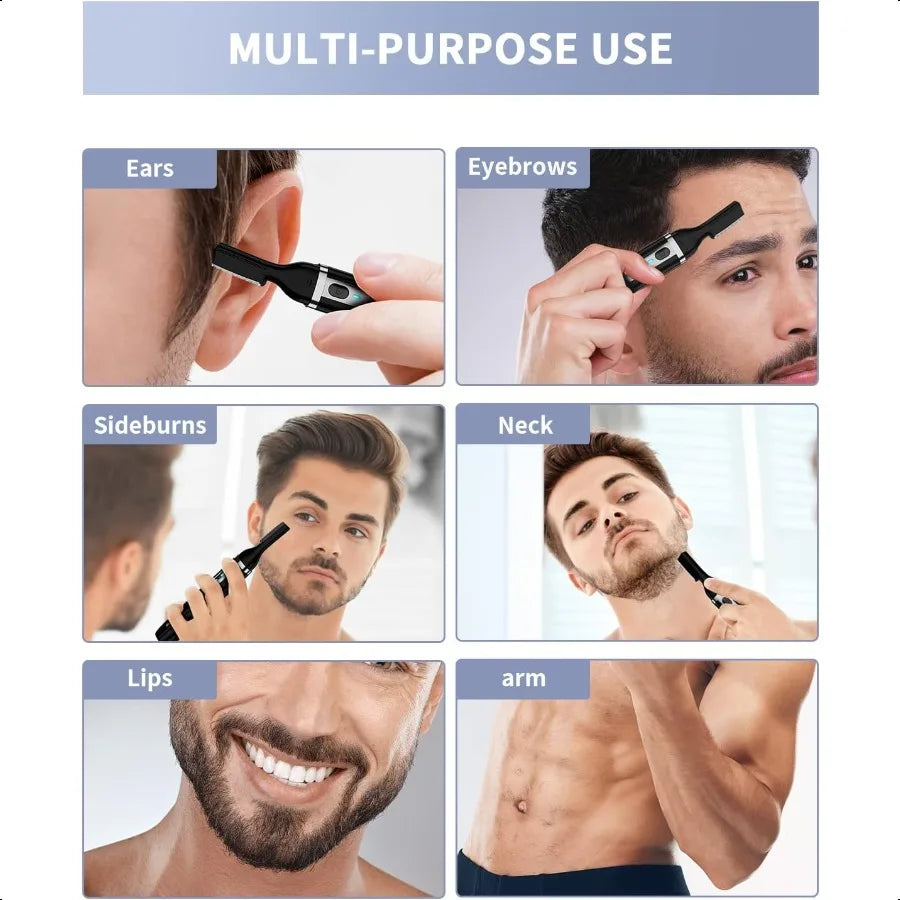 Electric Eyebrow Trimmer with LED Light