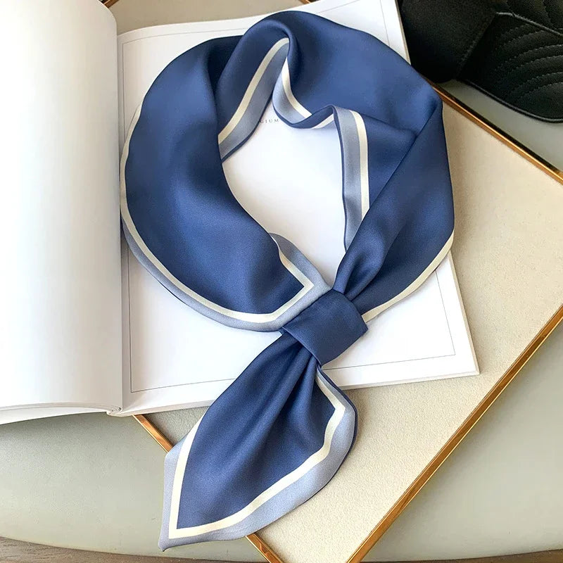 Silk Hair Ribbon Scrunchies – Print Set