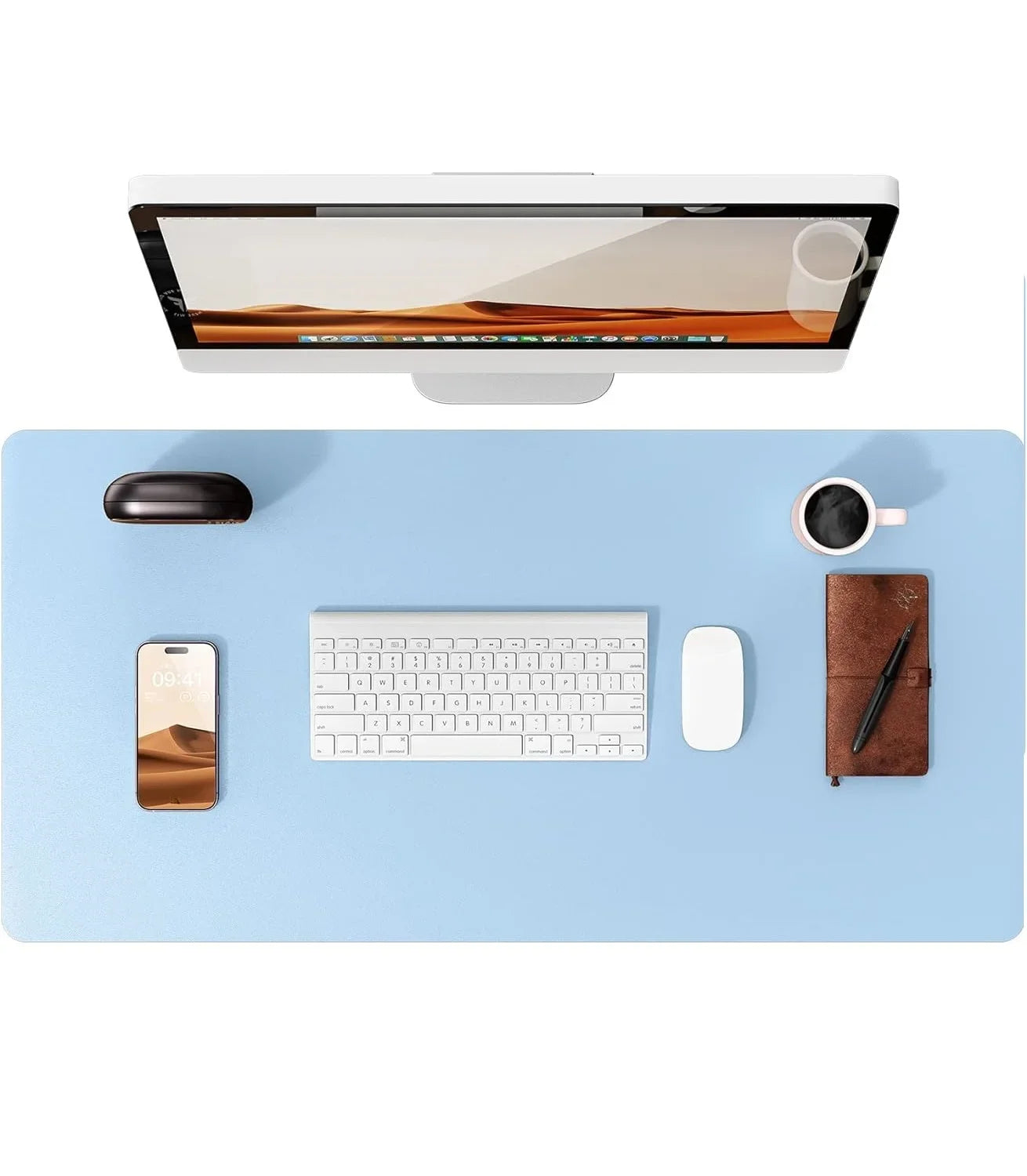 FTVAE Leather Large Desk Mat Protector