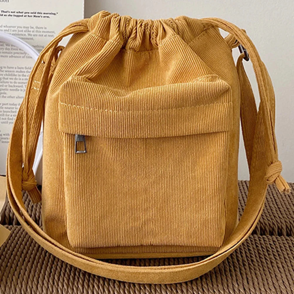 Corduroy Crossbody Shoulder Bag Women