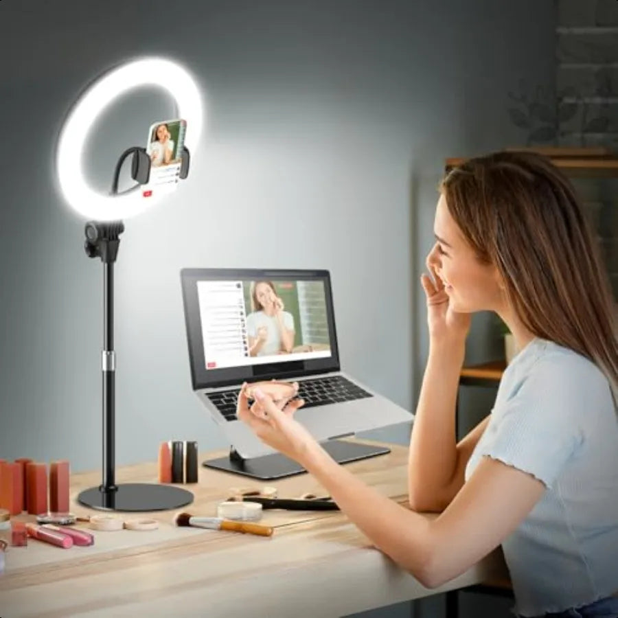 Evershop Desk Ring Light with Phone Holder