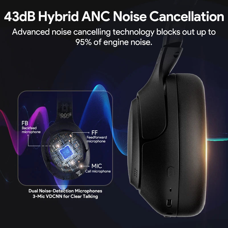 QCY H3 ANC Kabellose Bluetooth-Kopfhörer