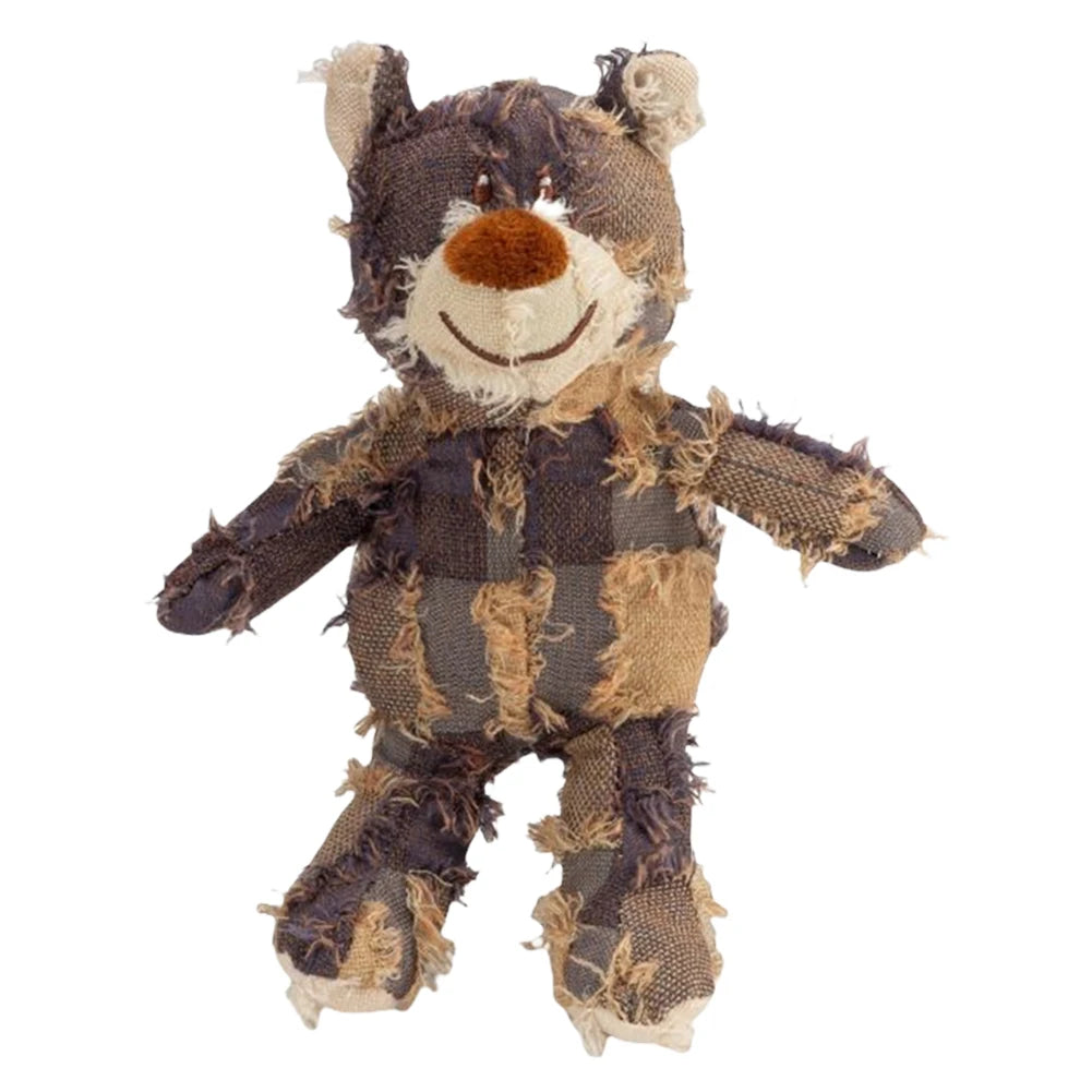Squeaky Plush Bear Dog Toy Durable Fun