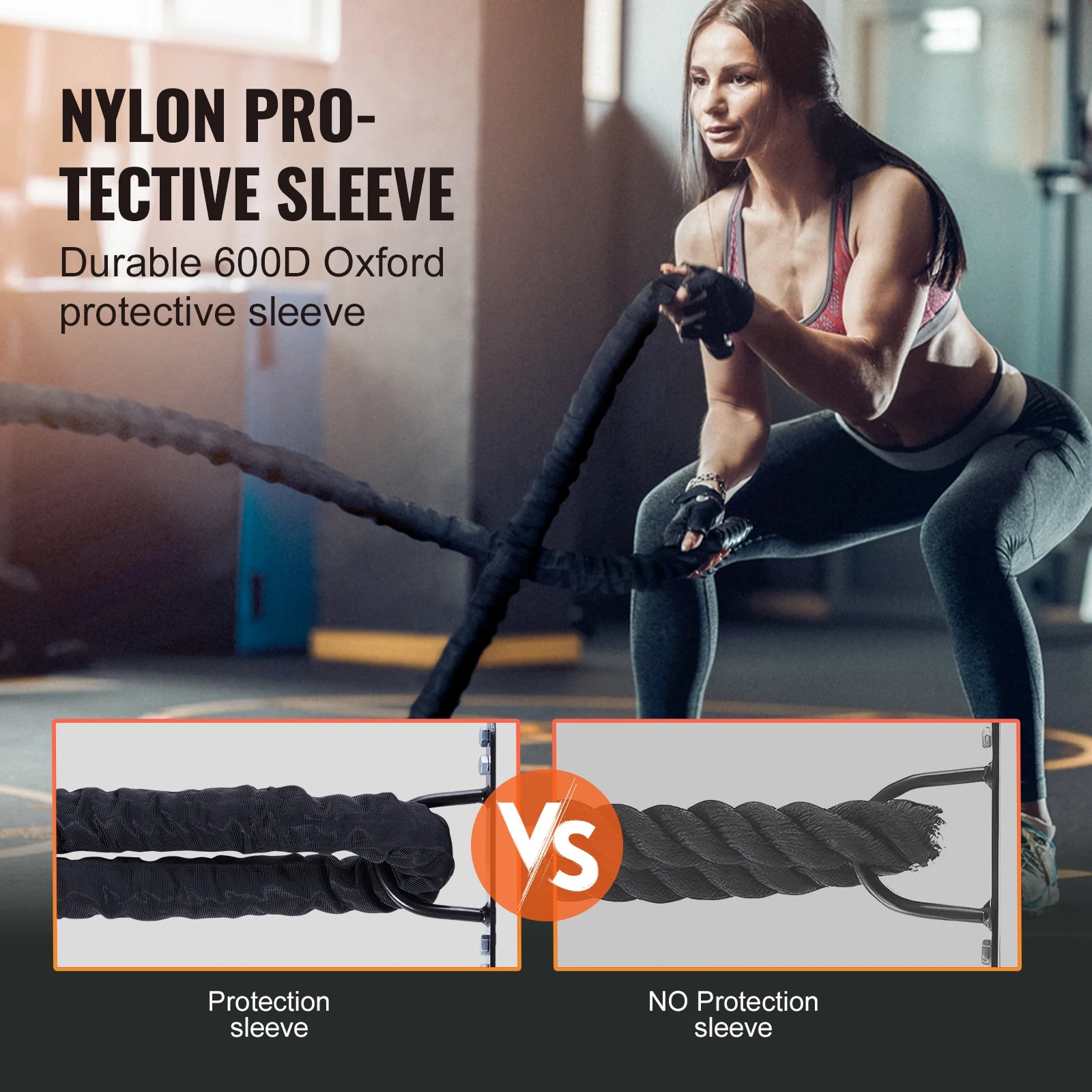 VEVOR Battle Rope with Anchor Sleeve