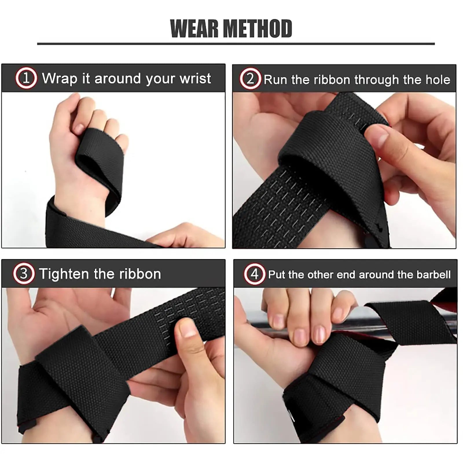 Adjustable Weightlifting Wrist Straps