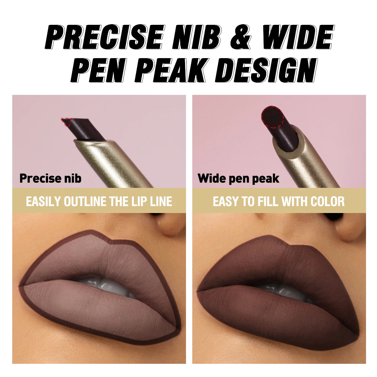 Mattes 6-Farben-Lipliner-Stift-Set