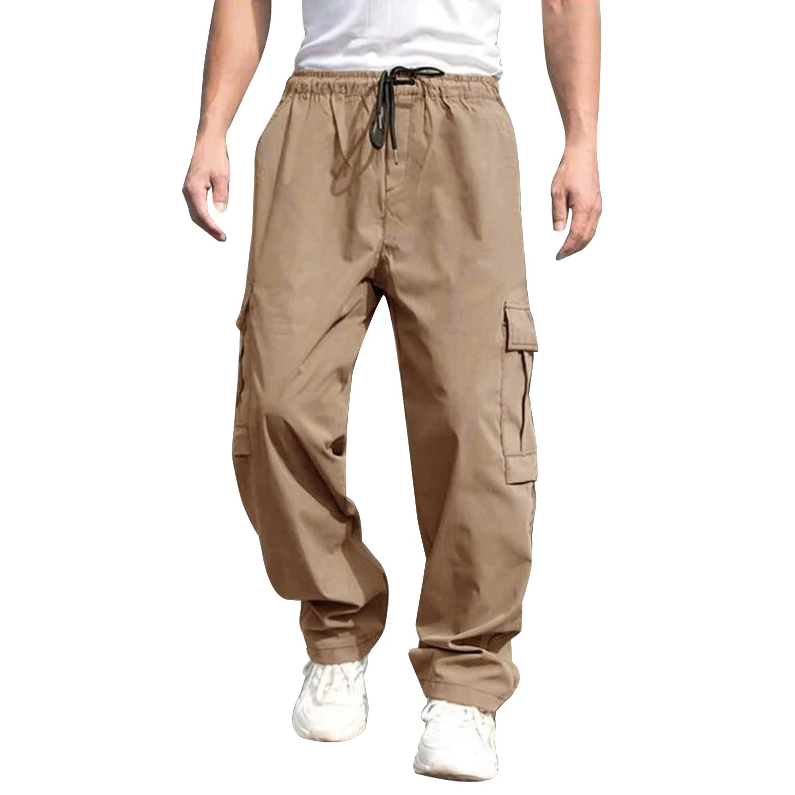 Lockere Cargohose mit Kordelzug für Herren
