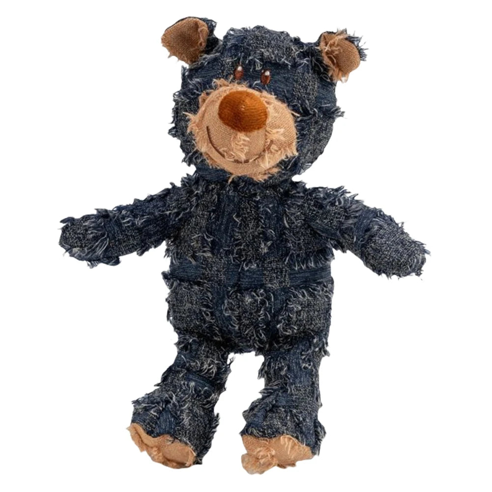 Squeaky Plush Bear Dog Toy Durable Fun