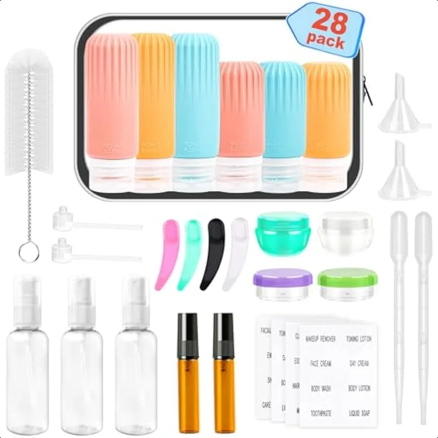 28-Pack Travel Bottles for Toiletries