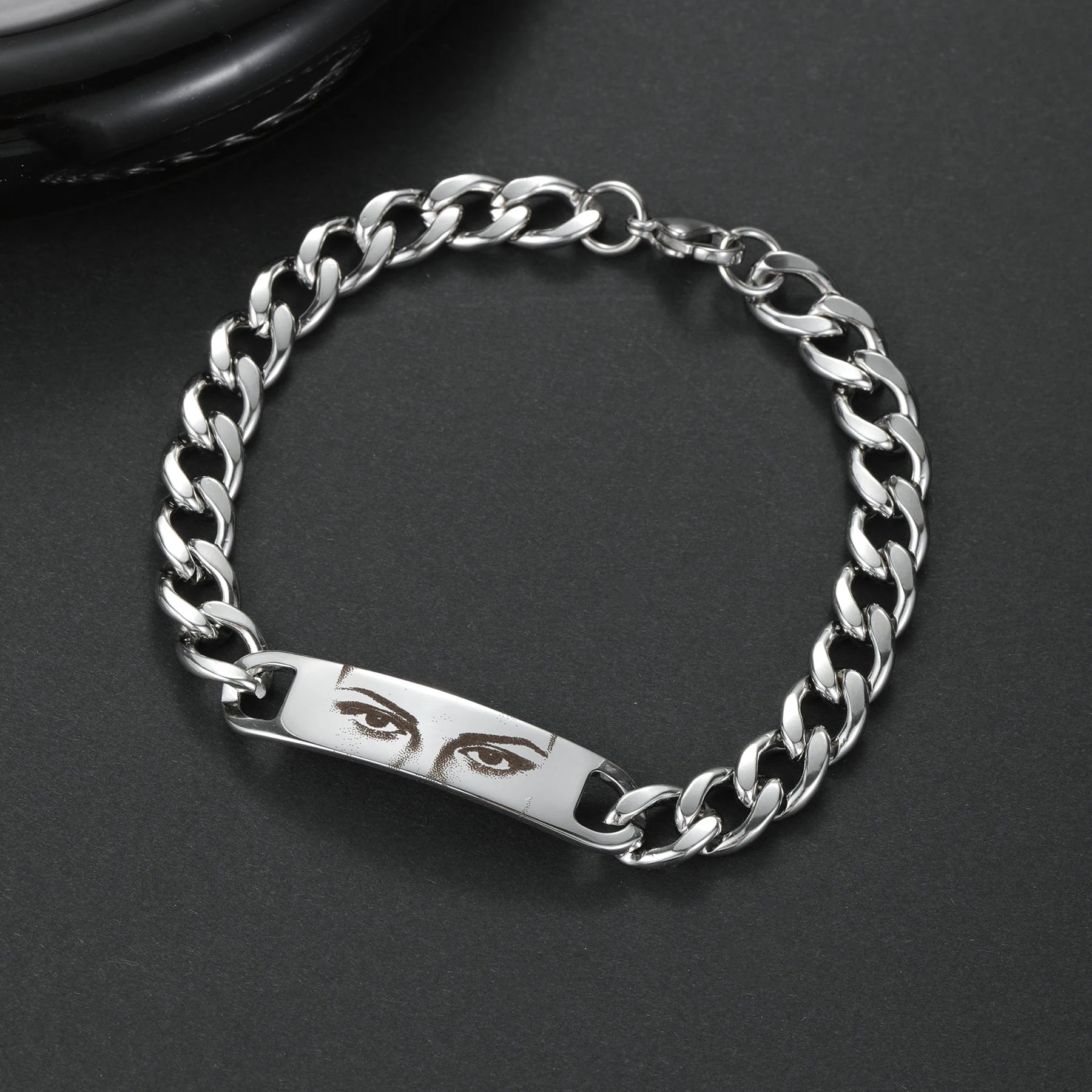 Personalized Eye Photo Couple Bracelet
