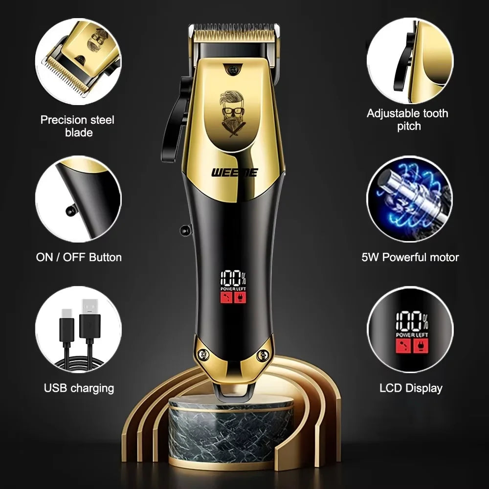 Men’s 3-Piece Grooming Kit Gold Black