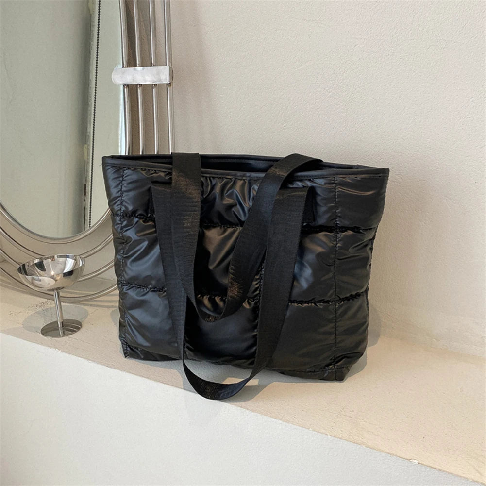 Quilted Cotton Padded Large Tote Bag